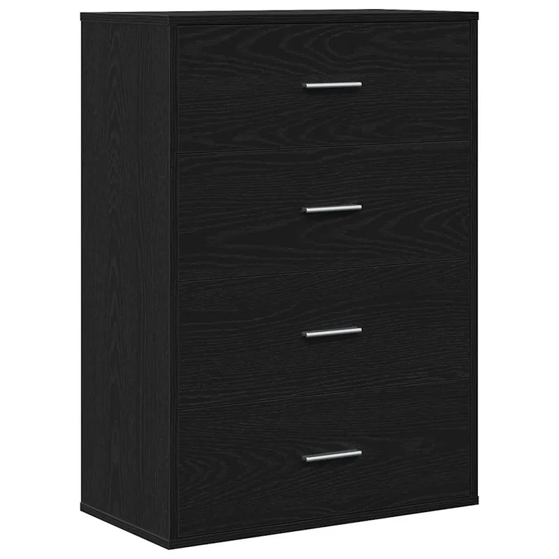 Gratis Versand vidaXL Sideboard Schwarz Eichen-Optik 60 x 31 x 84 cm Holzwerkstoff