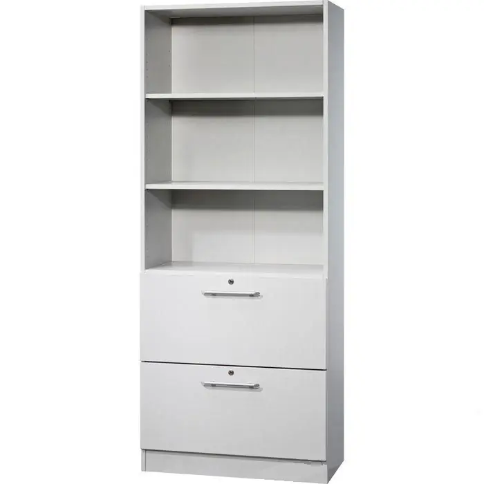 Versand Am Gleichen Tag Hammerbacher Kombischrank Solid 7300, lichtgrau, abschließbar, mit 2 Hängeregisterauszügen, (B/H) 80 x 200 cm