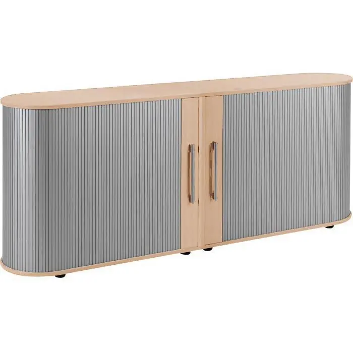 Geramöbel Sideboard S-382104-B, buche, mit Rollladentüren, Maße: 200 x 83 x 40cm Gratis Versand