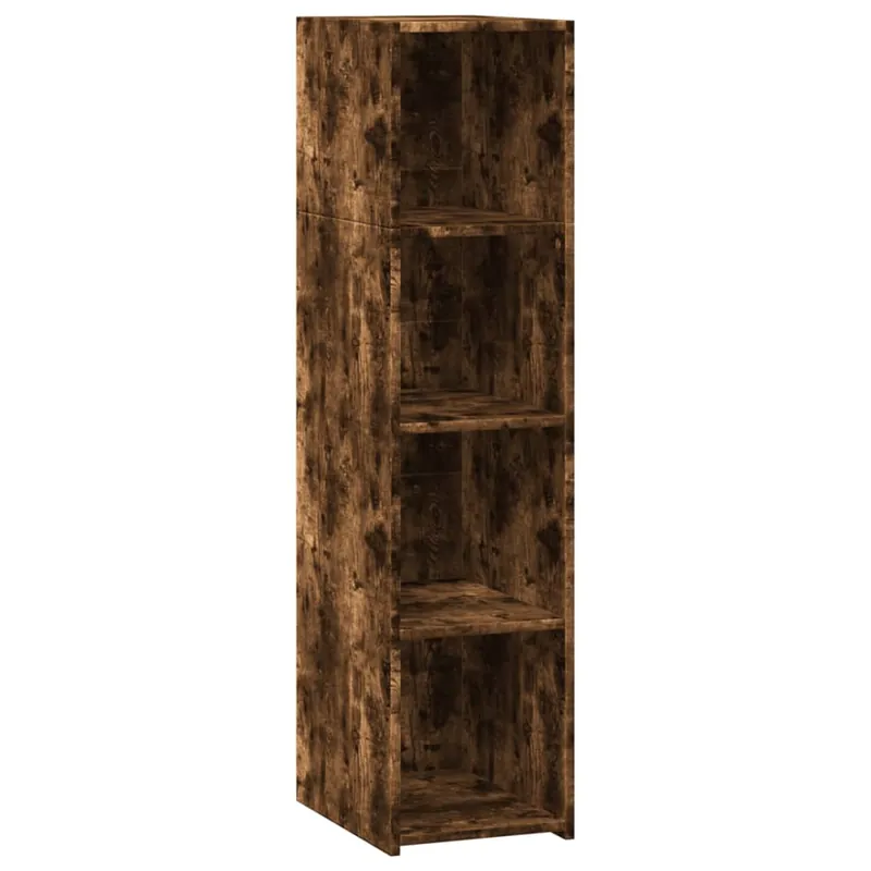 Heißes Angebot vidaXL Highboard Räuchereiche 30x41x124 cm Holzwerkstoff