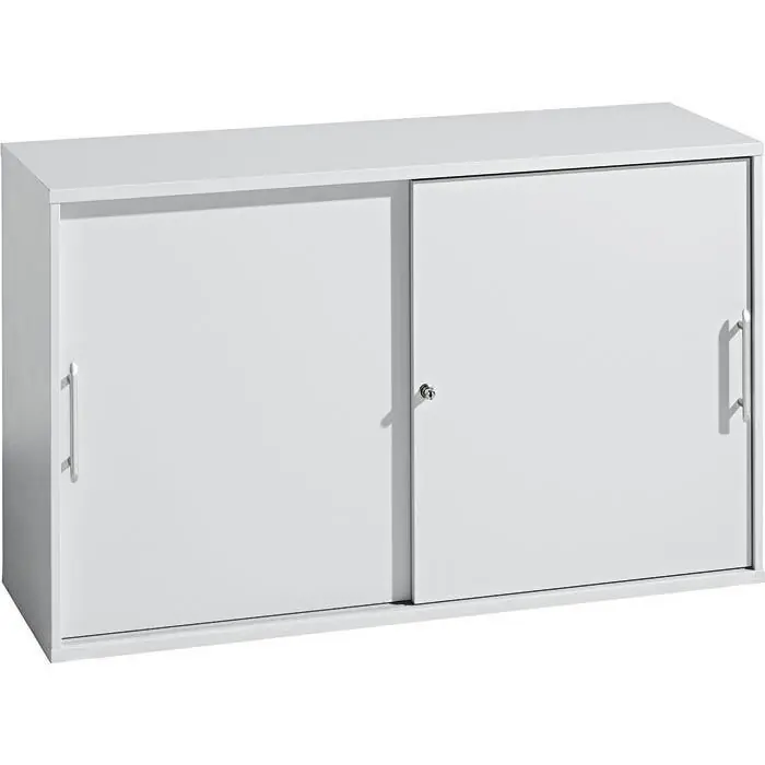 Kostenloser Rückversand Hammerbacher Schiebetürenschrank 1752S, Holz, abschließbar, 120 x 74,8 x 40cm, lichtgrau