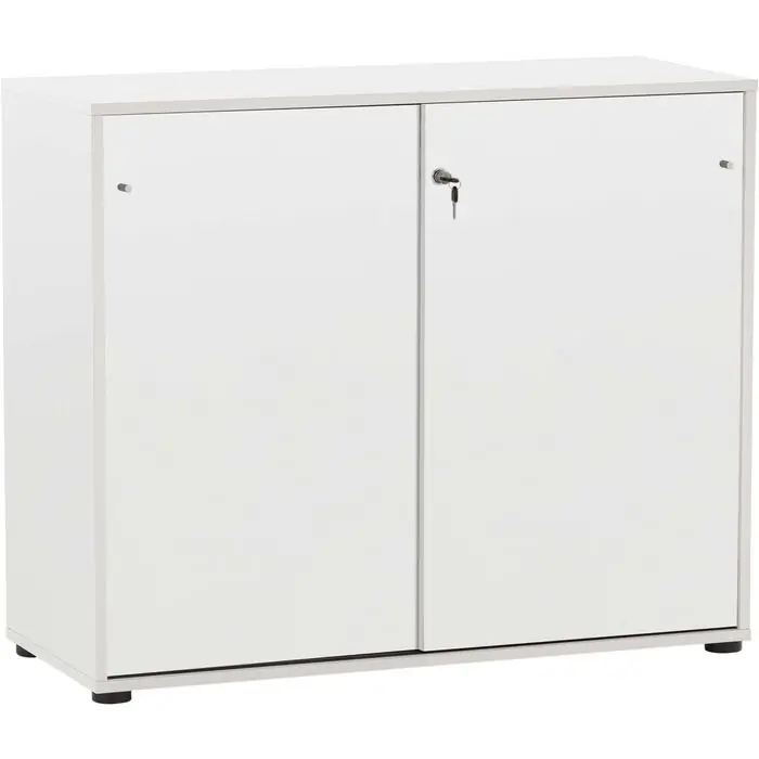 Schnäppchen Möbelpartner Schiebetürenschrank Serie 400, Holz, abschließbar, 100,1 x 83,6 x 41cm, weiß