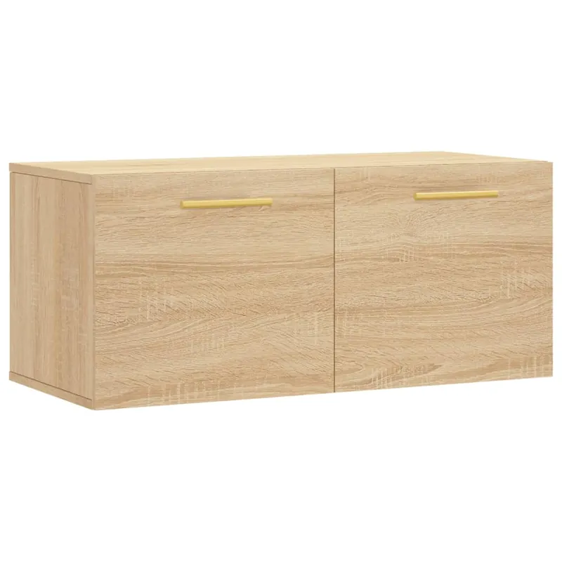 vidaXL Wandschrank Sonoma-Eiche 80x36,5x35 cm Holzwerkstoff Sonderaktion