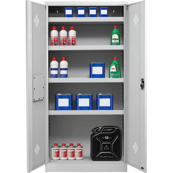 G-Office Umweltschrank CSC.1992, lichtgrau, 92 x 195 x 42cm, 4 Wannenböden Angebot