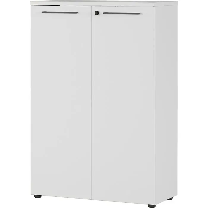 Germania Aktenschrank Agenda, 4232-69 aus Holz, abschließbar, 80 x 120 x 40 cm (B/H/T), lichtgrau Geprüft