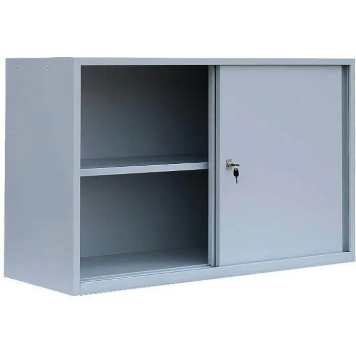 ClassiX Schiebetürenschrank X-550125, Metall, abschließbar, 120 x 75 x 45cm, lichtgrau Bestseller