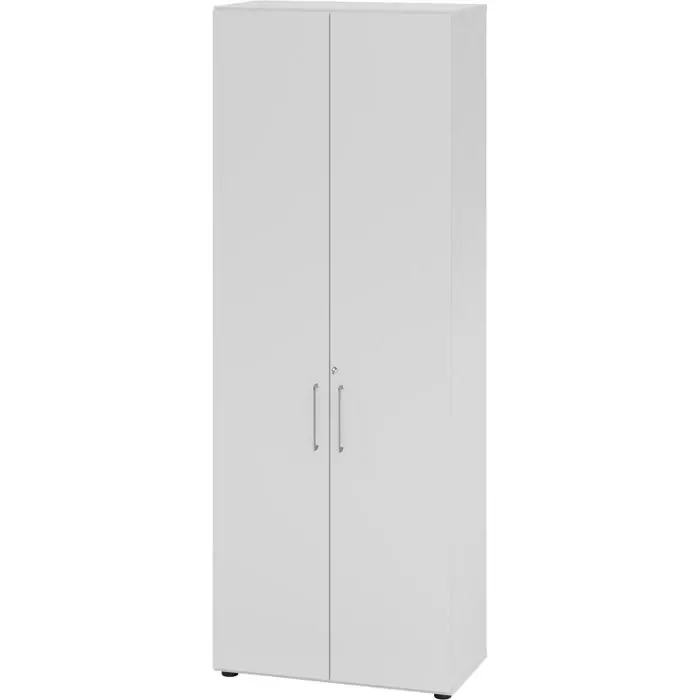 Sonderaktion Hammerbacher Aktenschrank Serie 9 Advanced, aus Holz, abschließbar, 80 x 215,4 x 42cm (B/H/T), lichtgrau