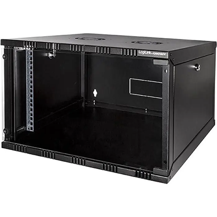 LogiLink Netzwerkschrank SOHO Box, 19 Zoll, 6HE Wandgehäuse, 54 x 32,3 x 55 cm, schwarz Neue Ware