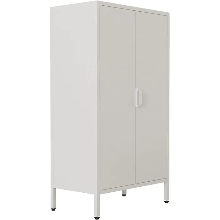 VCM Highboard Flokas M 919944, weiß, 60 x 110 x 35cm, Industrie Style, aus Metall Rabatt