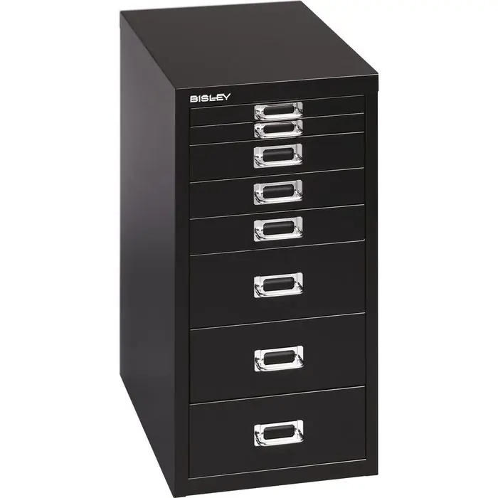 Bisley Schubladenschrank MultiDrawer, aus Metall, 8 Schübe, schwarz, (B/H/T) 28 x 59 x 38cm Bestpreis