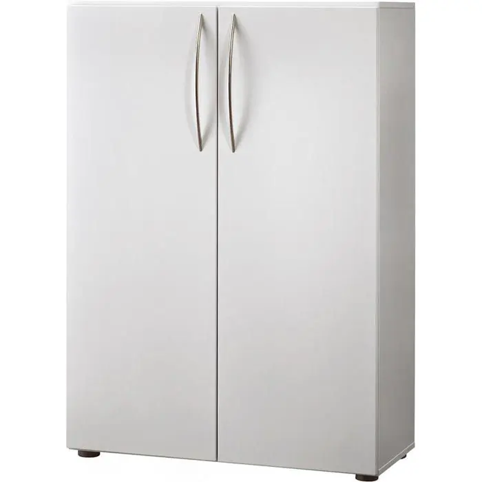 Begrenztes Angebot Hammerbacher Aktenschrank Basic 4550, aus Holz, 80 x 114,4 x 35cm (B/H/T), lichtgrau