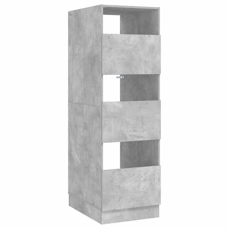 vidaXL Wäscheschrank mit Speicher Beton 50 x 68 x 162 cm Holzwerkstoff Geprüft