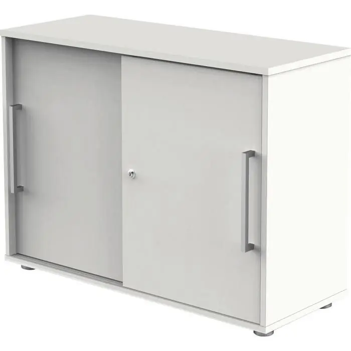 Kerkmann Schiebetürenschrank start up, Holz, abschließbar, 100 x 75 x 40cm, weiß Must-Have