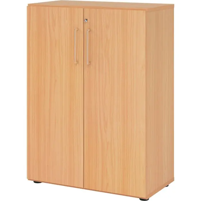 Preiswert Hammerbacher Aktenschrank Serie 9 Advanced, aus Holz, abschließbar, 80x110x41,7cm (B/H/T), buche