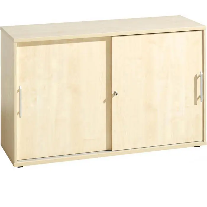 Aktuell Hammerbacher Schiebetürenschrank O-Serie, Holz, abschließbar, 120 x 74,8 x 40cm, ahorn