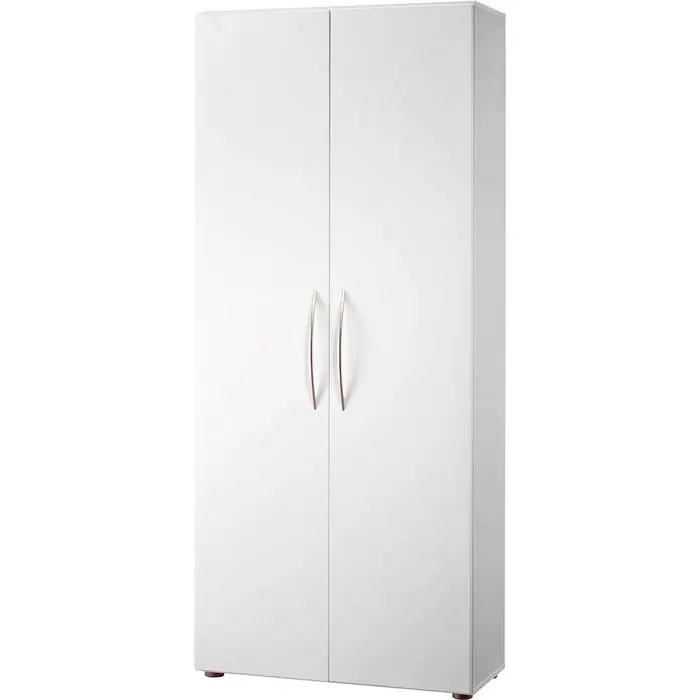 Hammerbacher Aktenschrank Basic, aus Holz, 80 x 188 x 35cm (B/H/T), weiß Neu Im Sortiment