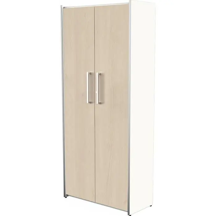 Kerkmann Aktenschrank Move 3, aus Holz, abschließbar, 80 x 183 x 38 cm (B/H/T), ahorn / weiß Markenware
