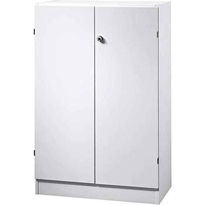 Hammerbacher Aktenschrank H-Serie, aus Holz, abschließbar, 80 x 127 x 42cm (B/H/T), weiß Rabatt