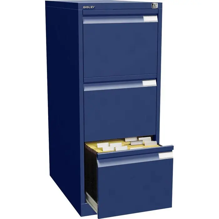 Nur Heute Bisley Hängeregisterschrank 3633-639, 1-bahnig, 3 Schübe, blau