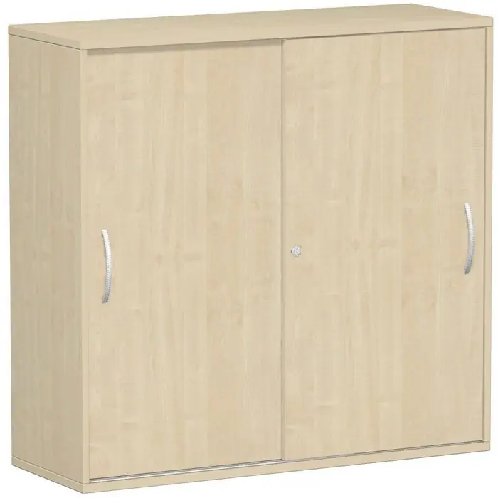 Geramöbel Schiebetürenschrank Flex, Holz, abschließbar, 120 x 118,2 x 42,5cm, ahorn Günstig