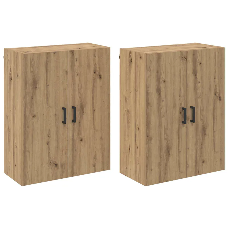 vidaXL Wandschrank 2 pcs Artisan-Eiche 69,5 x 34 x 90 cm Holzwerkstoff Top-Angebot