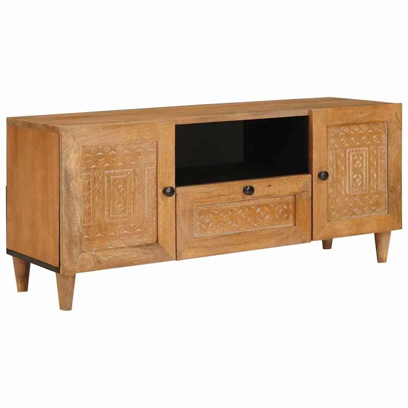 vidaXL TV-Einheiten mit Regal Hellbraun 105 x 33 x 46 cm Holzwerkstoff Neu Im Sortiment