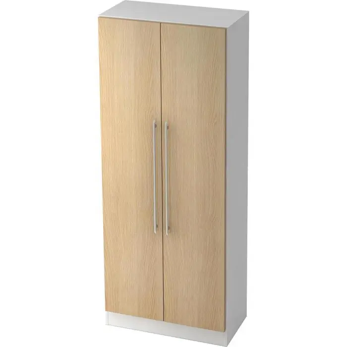 Gratis Versand Hammerbacher Aktenschrank Solid 7100, aus Holz, 80x200,4x42cm (B/H/T), eiche / weiß