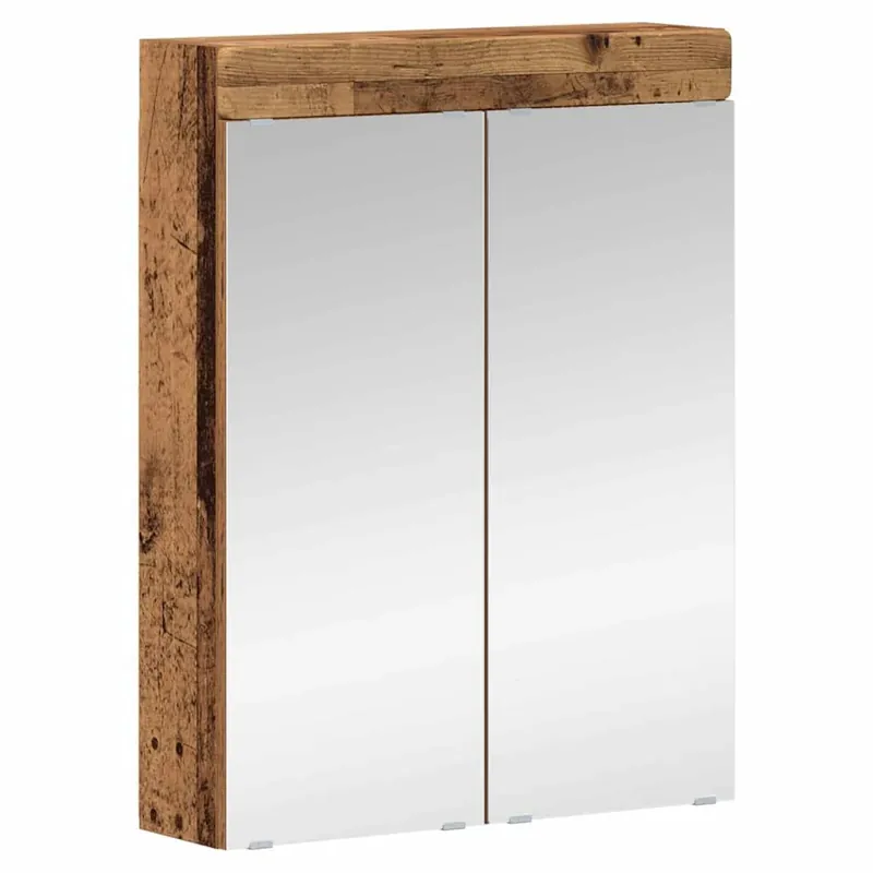 Gratis Versand vidaXL Badezimmerspiegelschrank TULUM Altholz 60 x 16,5 x 78 cm