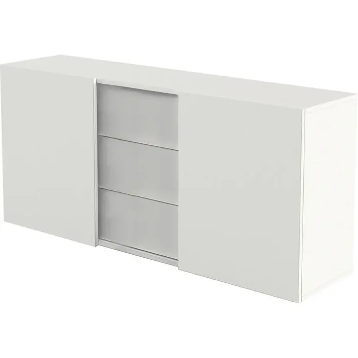 Kerkmann Sideboard Move 3 4487, weiß, mit Schiebetüren und Schubladen, Maße: 160 x 74cm Nur Für Kurze Zeit