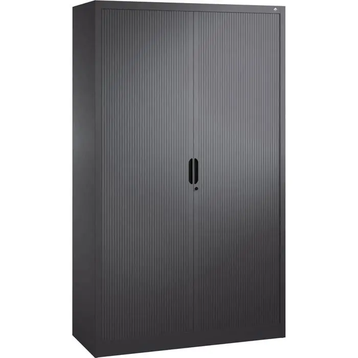 CP-Möbel Rollladenschrank Omnispace, aus Metall, abschließbar, 120 x 198 x 42 cm (B/H/T), anthrazit, 4 Böden Neue Kollektion