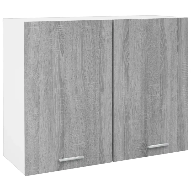 Gratis Versand vidaXL Hängeschrank Lyon Grau Sonoma 80x31x60 cm Holzwerkstoff