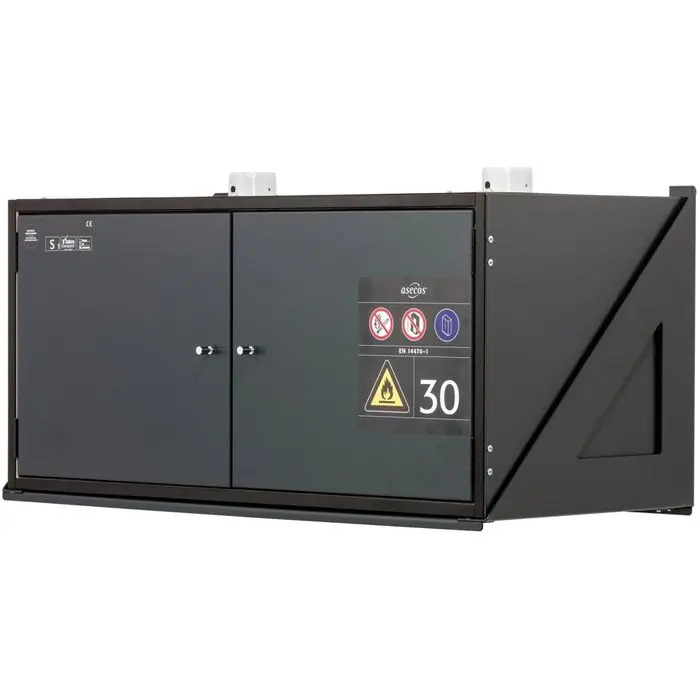 asecos Gefahrstoffschrank S-Classic 30, 32467-912, Feuerwiderstand Typ 30, anthrazit, (B/H/T) 99,5 x 48,2 x 47cm Finale Aktion