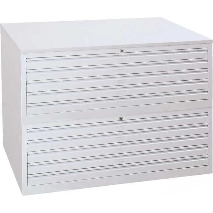 Angebot G-Office Planschrank MPC/10, DIN A1, 10 Schübe, 113 x 105 x 83 cm, lichtgrau