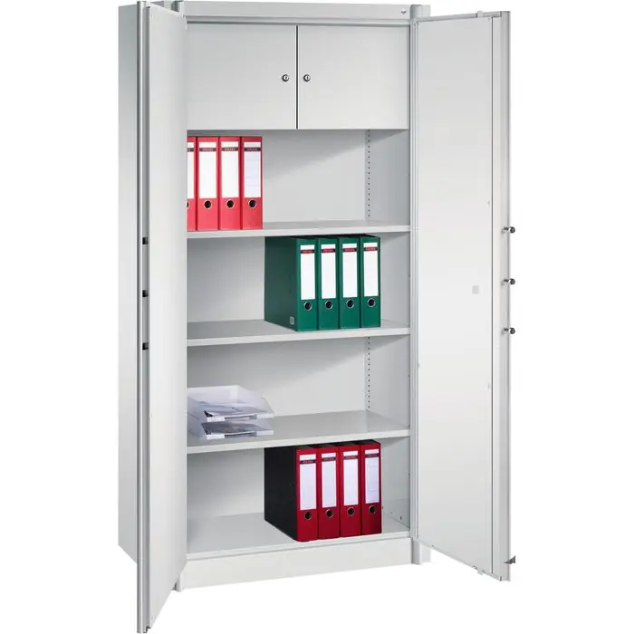 Meistverkauft CP-Möbel Aktenschrank Certos C4000, aus Metall, feuerfest, 2 Tresore, 93 x 195 x 50cm (B/H/T) lichtgrau