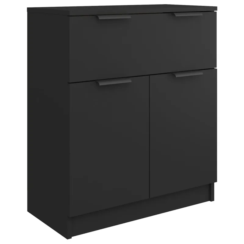 vidaXL Sideboard Schwarz 60x30x70 cm Holzwerkstoff Geprüft