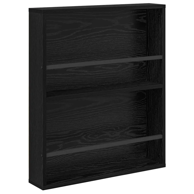 Aktuell vidaXL Magazinregal Schwarz Eichen-Optik 60 x 12 x 70 cm Holzwerkstoff
