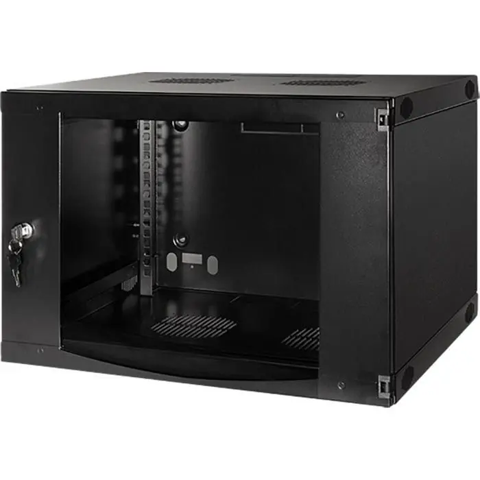 LogiLink Netzwerkschrank Single Section, 19 Zoll, 6HE Wandgehäuse, 54 x 33 x 45 cm, schwarz Online Kaufen