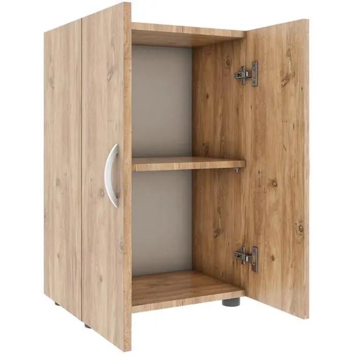 Expressversand VCM Aktenschrank Ulas 2-Fach 918429, aus Holz, 49 x 74 x 34 cm (B/H/T), honig-eiche