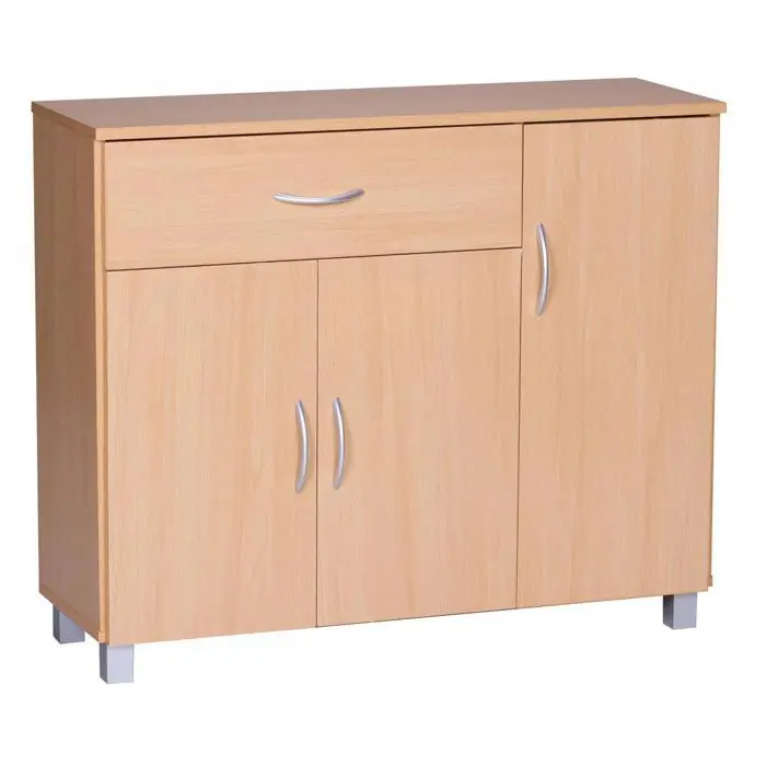 Wohnling Sideboard Jarry, WL1.333, buche, mit Türen und Schublade, Maße: 90 x 75cm Wochenendangebot