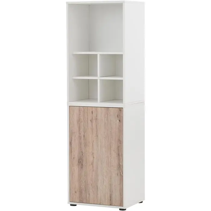 Möbelpartner Kombischrank Serie 400, wildeiche / weiß, mit Tür, (B/H) 50,9 x 167 cm Top-Seller