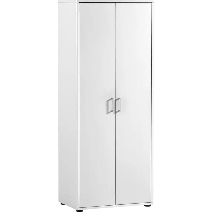 Begrenztes Angebot Möbelpartner Aktenschrank Niels 2021, aus Holz, 61 x 163,4 x 41 cm (B/H/T), weiß