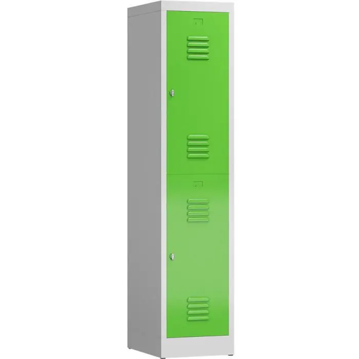 Versand Am Gleichen Tag ClassiX Spind X-523215, grün, 1 Abteil, 2 Fächer, mit Drehriegelschloss, 41 x 180 cm