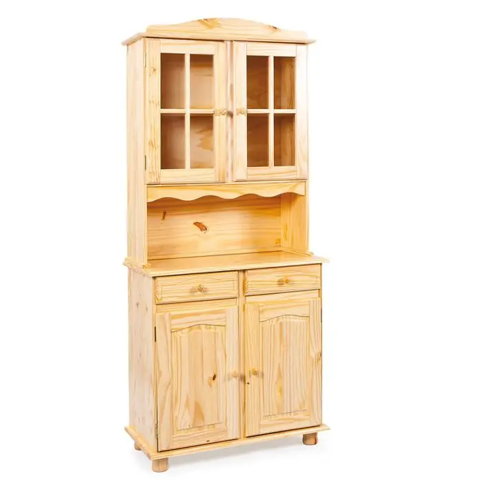 Finale Aktion Inter-Link Küchenschrank Alicante, kiefer, 88 x 198 cm, mit 4 Türen, 2 Schubladen, 5 Fächer & Arbeitsplatte