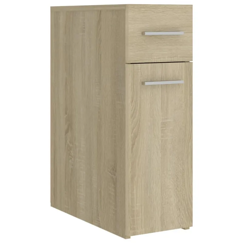Echt vidaXL Apothekerschrank Sonoma-Eiche 20x45,5x60 cm Holzwerkstoff