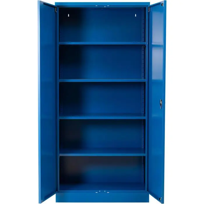 Neue Kollektion G-Office Aktenschrank FLC.19/N, aus Metall, abschließbar, 92 x 195 x 42 cm (B/H/T), blau