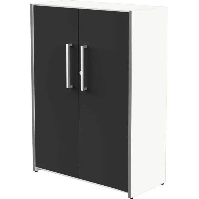 Bestseller Kerkmann Aktenschrank start up, aus Holz, abschließbar, 80 x 111 x 38 cm (B/H/T), anthrazit / weiß