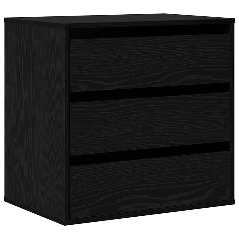 Echt vidaXL Schubladenschrank Schwarz 60 x 41 x 58 cm Holzwerkstoff
