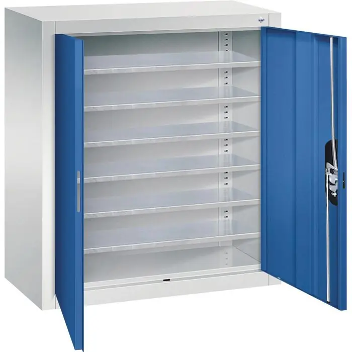 CP-Möbel Magazinschrank Serie 13, grau / blau, 70 x 83 x 30cm, 6 Böden Nur Heute