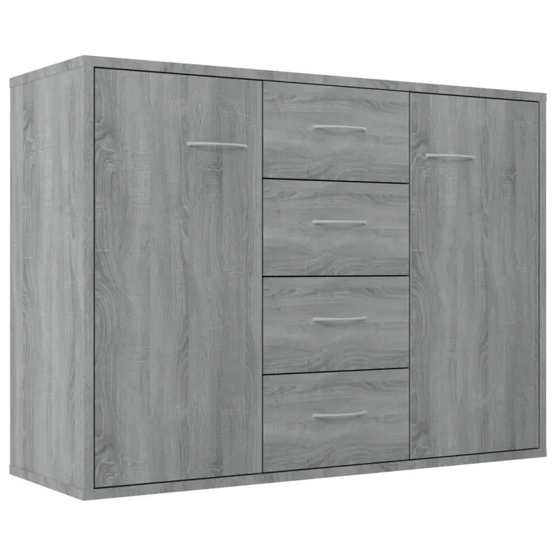 Beliebt vidaXL Sideboard Grau Sonoma 88x30x65 cm Holzwerkstoff