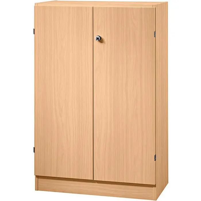 Hammerbacher Aktenschrank N-Serie, aus Holz, abschließbar, 80 x 127 x 42cm (B/H//T), buche Highlight